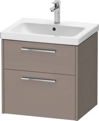 Duravit Waschtischunterschrank Wandhängend „D-Code“ 58,4 × 55,5 × 46 cm in Basalt Matt