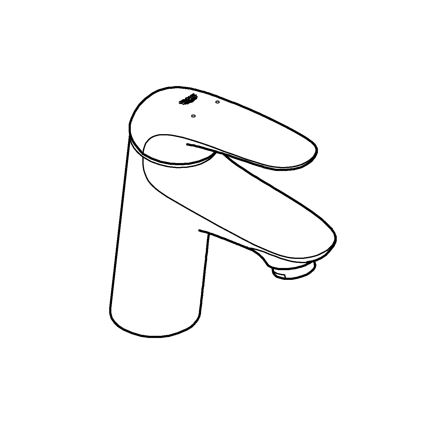 Einhand-Waschtischbatterie Eurostyle 23715_3, S-Size, Einlochmontage, geschlossener Metall-Hebelgriff, glatter Körper, chrom Einhand-Waschtischbatterie Eurostyle 23715_3, S-Size, Einlochmontage, geschlossener Metall-Hebelgriff, glatter Körper, chrom