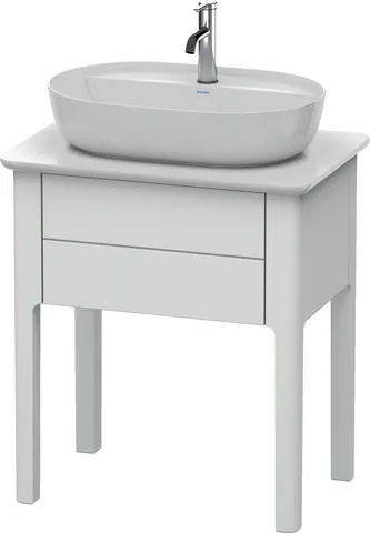 Duravit Waschtischunterschrank bodenstehend „Luv“ 63,8 × 74,3 × 45 cm in Weiß Seidenmatt