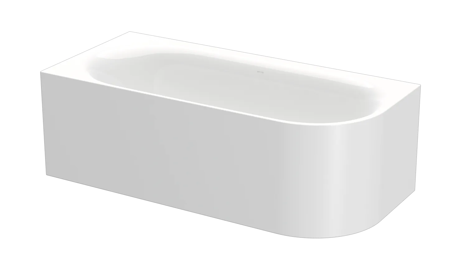 Bette BetteSilhouette Badewanne Lux Oval IV Silhouette, weiß, 1750 x 800 mm, Randhöhe 575 mm, 2-Sitzer, Schürzenwanne