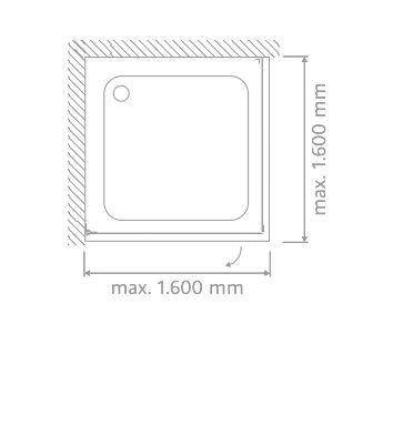 HSK rahmenlose Eckeinstieg an Nebenteilen 4-teilig „Atelier Plan Pur“ Glas Klar hell, Scharniere Chromoptik (Alu Hochglanz poliert), Sondergröße HSK rahmenlose Eckeinstieg an Nebenteilen 4-teilig „Atelier Plan Pur“ Glas Klar hell, Scharniere Chromoptik (Alu Hochglanz poliert), Sondergröße