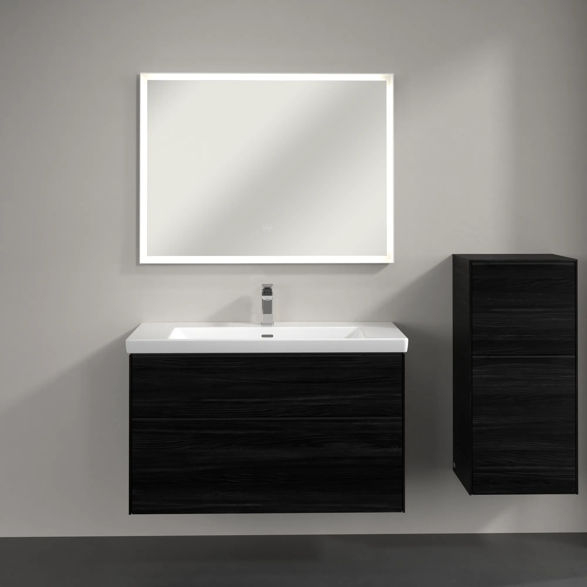 Villeroy & Boch Seitenschrank „Subway 3.0“ 40 × 86 × 36,2 × 36,2 cm 1 Auszug, 1 Tür, Anschlag (Scharnier) rechts, 1 Tür, Anschlag rechts