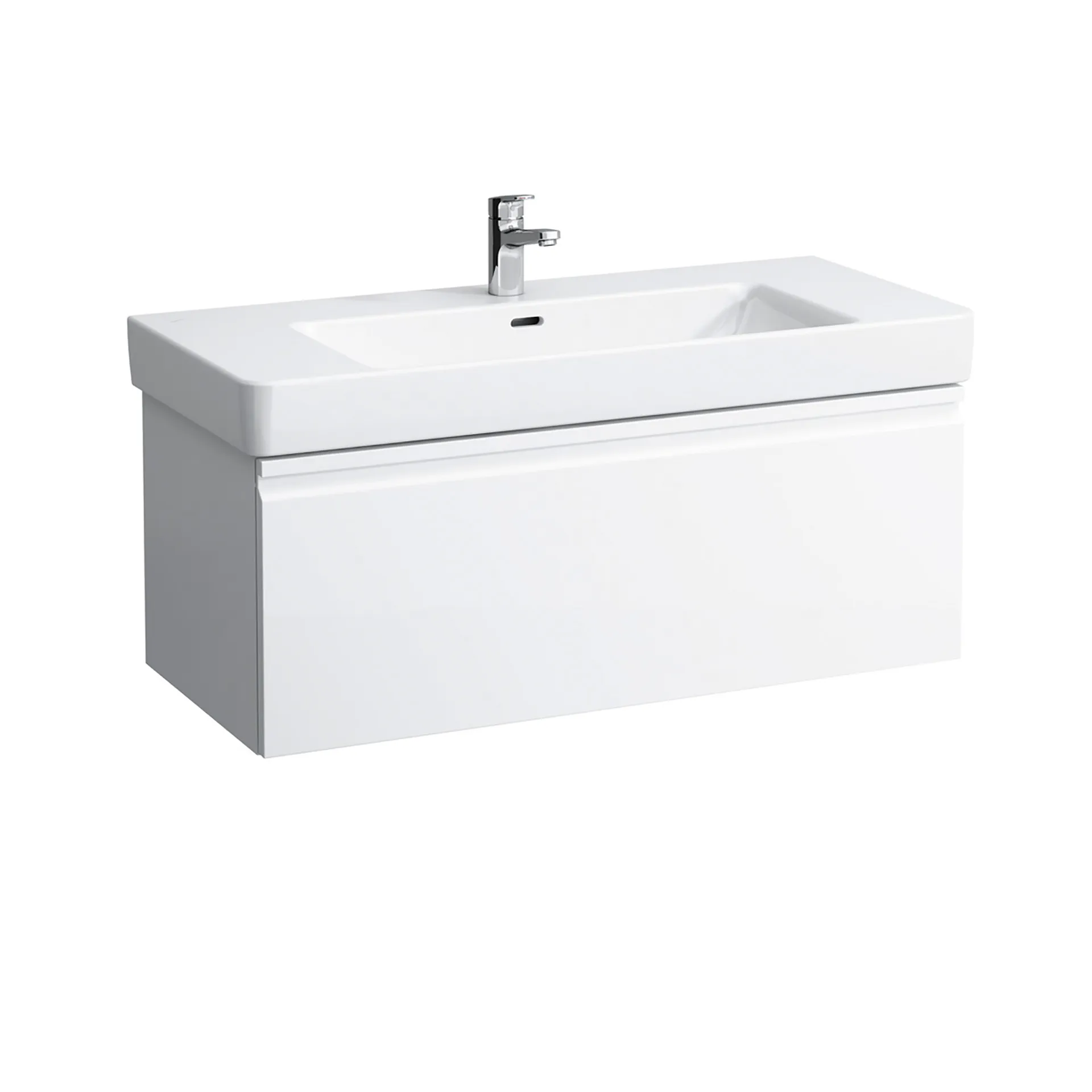 Waschtischunterbau Pro S 1010x450x390, Weiß matt, 1 Schublade Artikel: WaschtischunterbauFarbe: Weiß mattMaterial: Korpus und Front MDF-Platten matt foliertAusführung:1 Schublade1 InnenschubladeSoftCloseFront mit integrierter GriffleisteGeeignet für: Was Waschtischunterbau Pro S 1010x450x390, Weiß matt, 1 Schublade Artikel: WaschtischunterbauFarbe: Weiß mattMaterial: Korpus und Front MDF-Platten matt foliertAusführung:1 Schublade1 InnenschubladeSoftCloseFront mit integrierter GriffleisteGeeignet für: Was