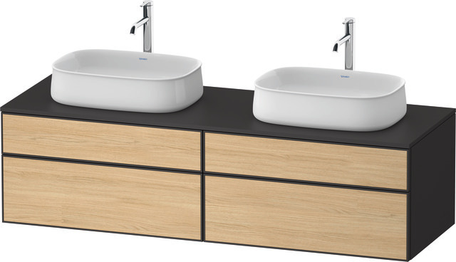 Duravit Waschtischunterschrank wandhängend „Zencha“ 160 × 44,2 × 55 cm