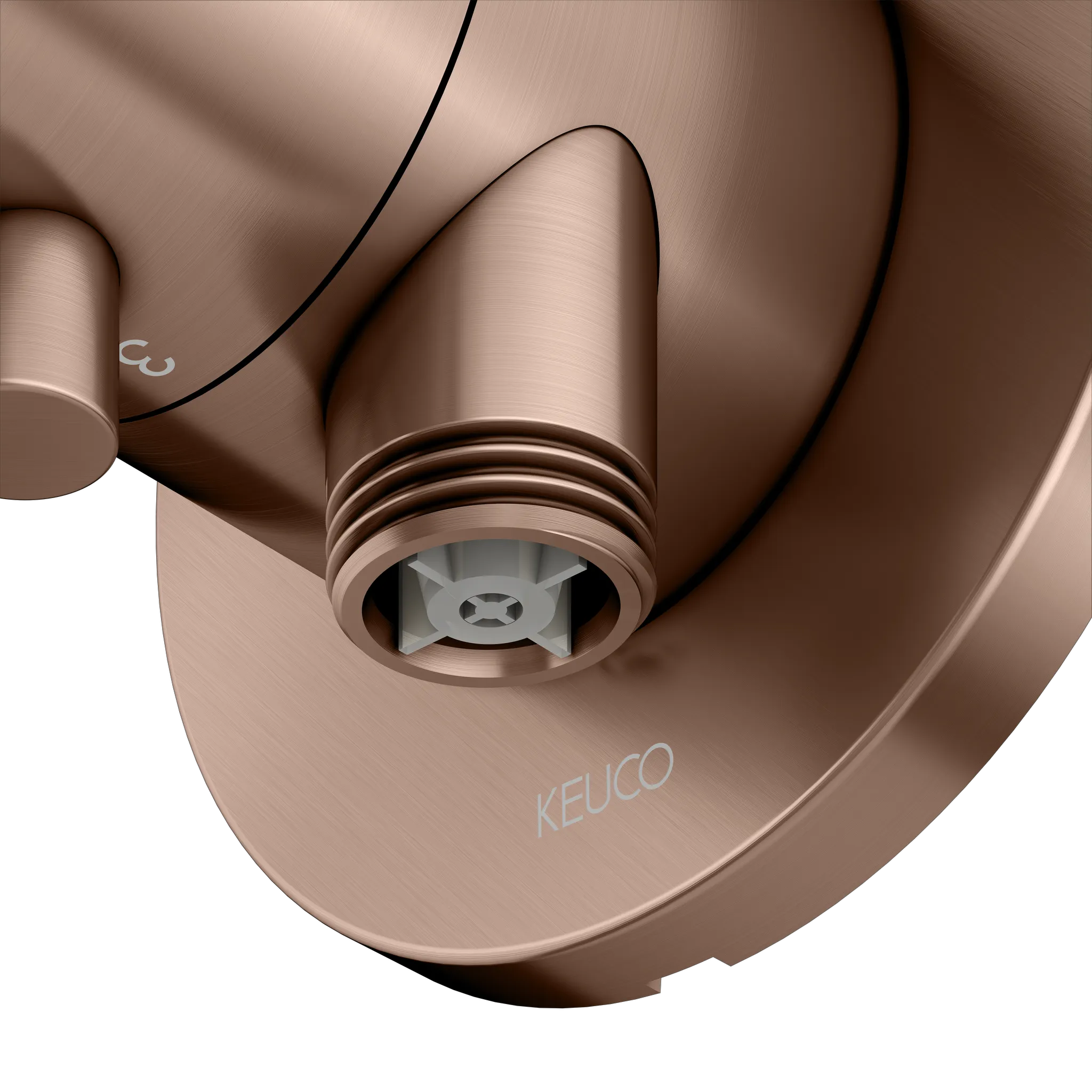 IXMO 3-Wege Ab- u. Umstellventil UP IXMO Comfort, rund Rotgold gebürstet IXMO 3-Wege Ab- u. Umstellventil UP IXMO Comfort, rund Rotgold gebürstet