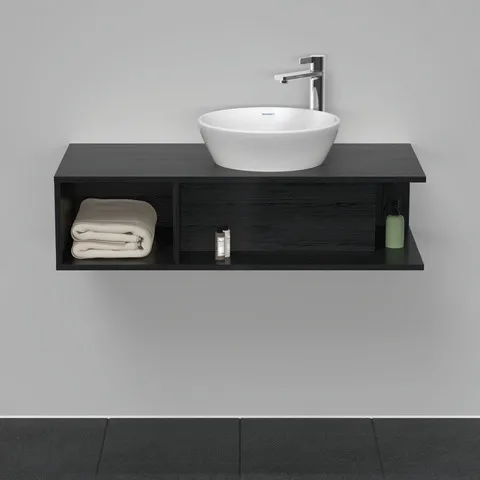 Duravit Waschtischunterschrank wandhängend „D-Neo“ 100 × 26 × 48 cm Eiche Schwarz Duravit Waschtischunterschrank wandhängend „D-Neo“ 100 × 26 × 48 cm Eiche Schwarz