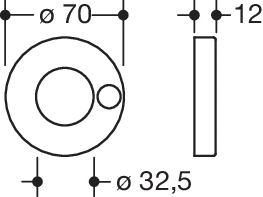 HEWI Kappe „System 900“ in Dunkelgrau tiefmatt