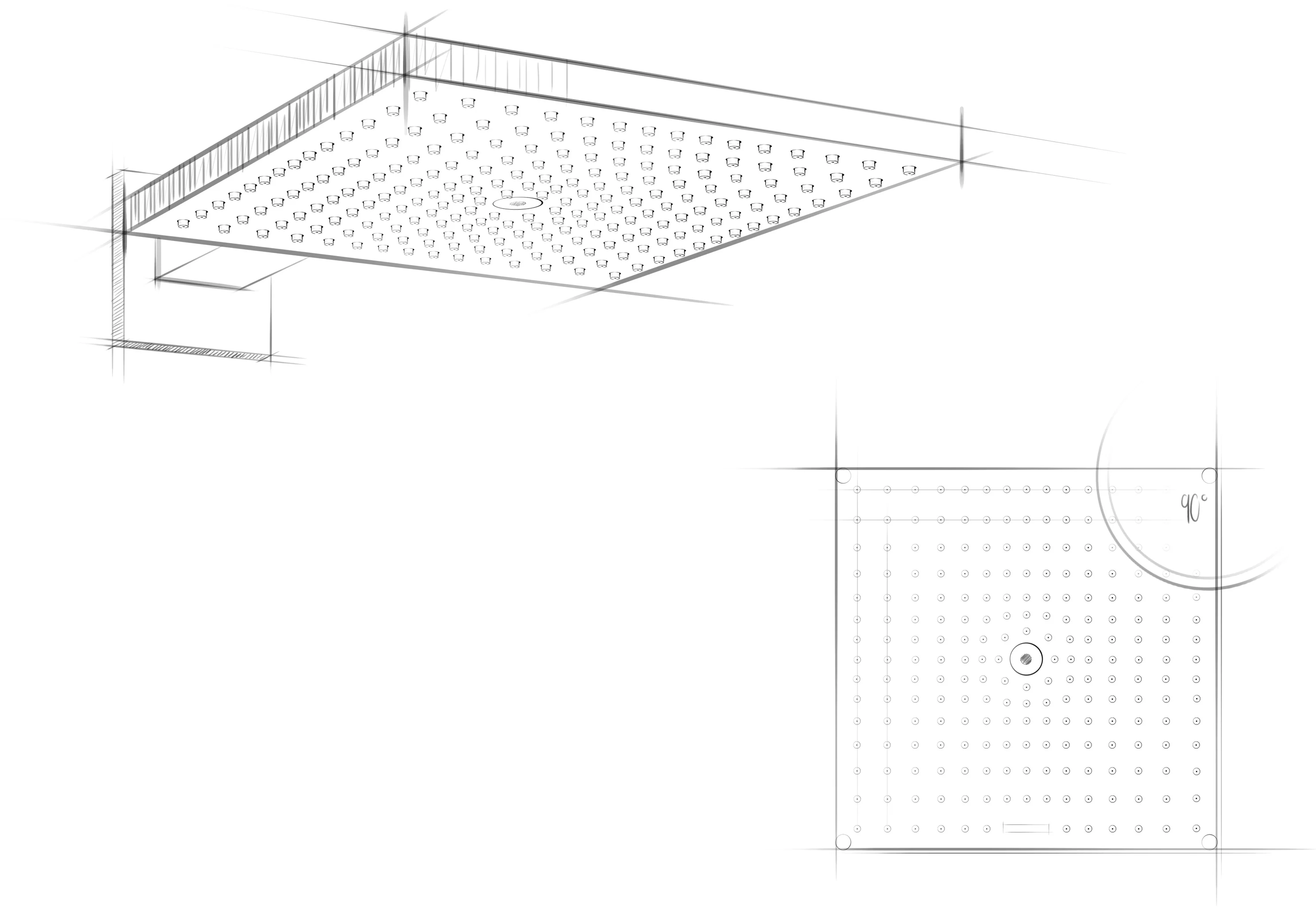 Hansgrohe Raindance E Kopfbrause 300x300 mm, 1 Strahl, EcoSmart, Brausearm 390 mm, Chrom