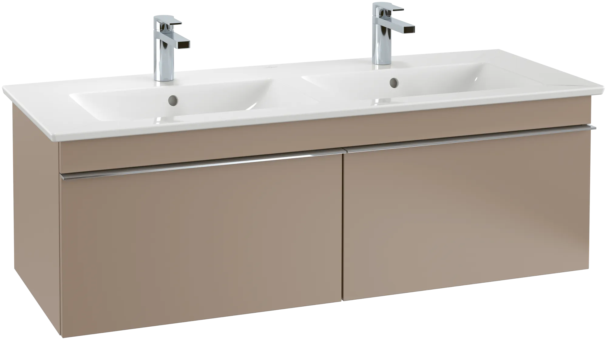 Villeroy & Boch Doppelwaschtisch „Venticello“ 1300 × 500 × 170 mm, für Becken mittig, mit Hahnlochbohrung, Hahnlochposition links und rechts in Weiß Alpin Becken: mittig / Farbe: Weiß Alpin / Größe: 130 × 50 cm / Hahnlochbohrung: mit 2×3 Hahnlochbohrungen / Hahnlochposition: links und rechts / Oberflächenveredelung: ohne Oberflächenveredelung Villeroy & Boch Doppelwaschtisch „Venticello“ 1300 × 500 × 170 mm, für Becken mittig, mit Hahnlochbohrung, Hahnlochposition links und rechts in Weiß Alpin Becken: mittig / Farbe: Weiß Alpin / Größe: 130 × 50 cm / Hahnlochbohrung: mit 2×3 Hahnlochbohrungen / Hahnlochposition: links und rechts / Oberflächenveredelung: ohne Oberflächenveredelung