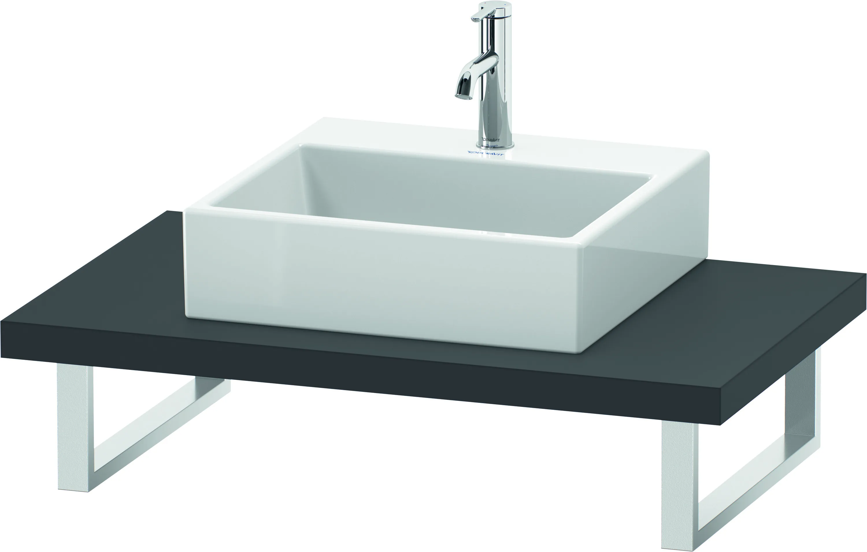Duravit Konsole „L-Cube“ in Graphit Matt Duravit Konsole „L-Cube“ in Graphit Matt