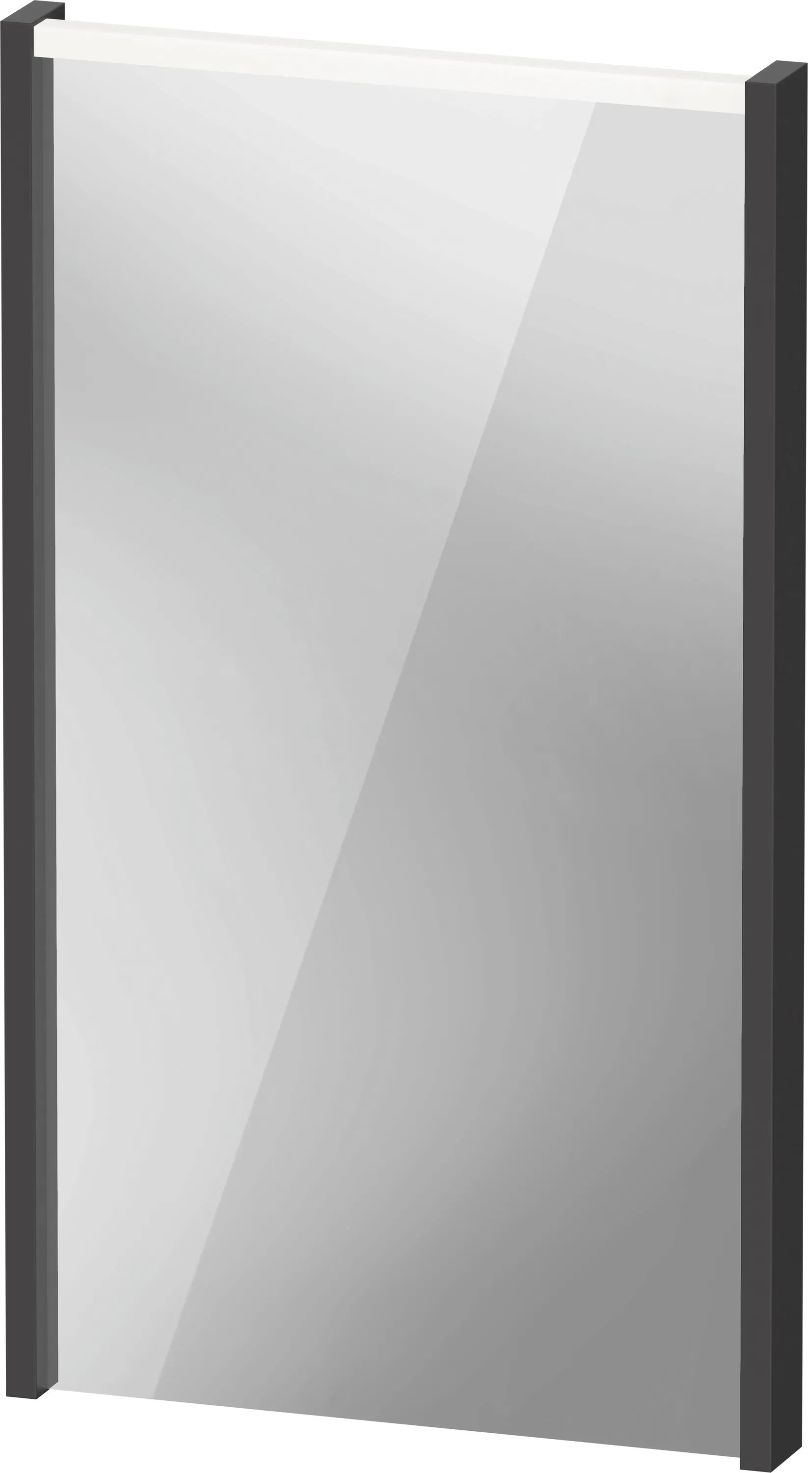 Duravit Spiegel mit LED-Beleuchtung „D-Code“ 40 × 70 cm in Graphit Matt