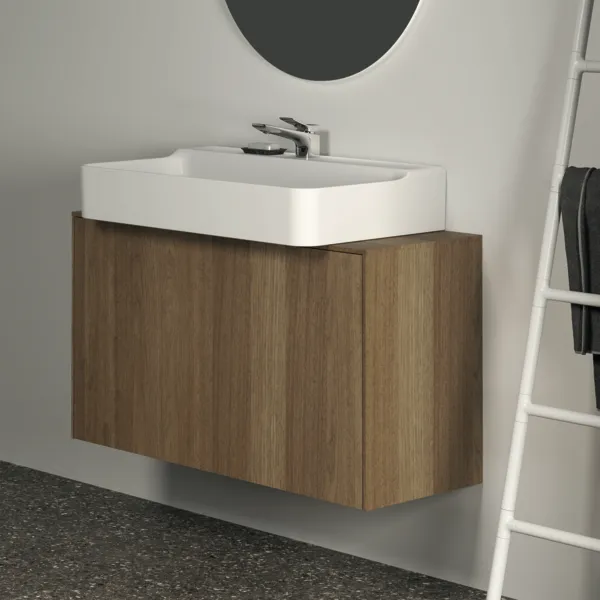 Ideal Standard Waschtischunterschrank „Conca“ 100,2 × 55 × 37,3 cm Walnuss dunkel Furnier Ideal Standard Waschtischunterschrank „Conca“ 100,2 × 55 × 37,3 cm Walnuss dunkel Furnier