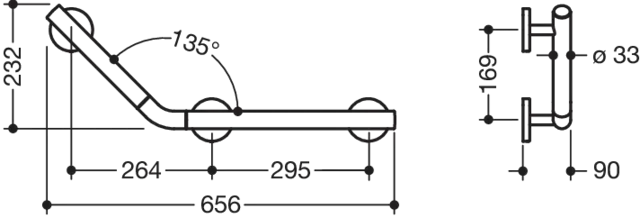HEWI Haltegriff „System 800K“ HEWI Haltegriff „System 800K“