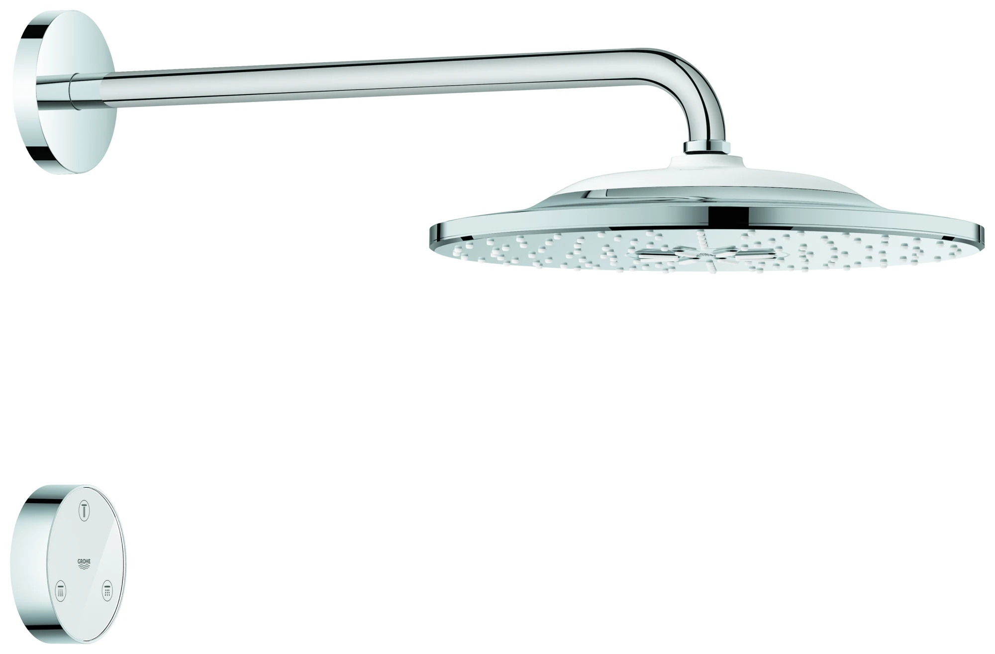 Kopfbrauseset Rainshower SmartConnect 310 26640, 2 Strahlarten, Brausearm 422 mm, chrom