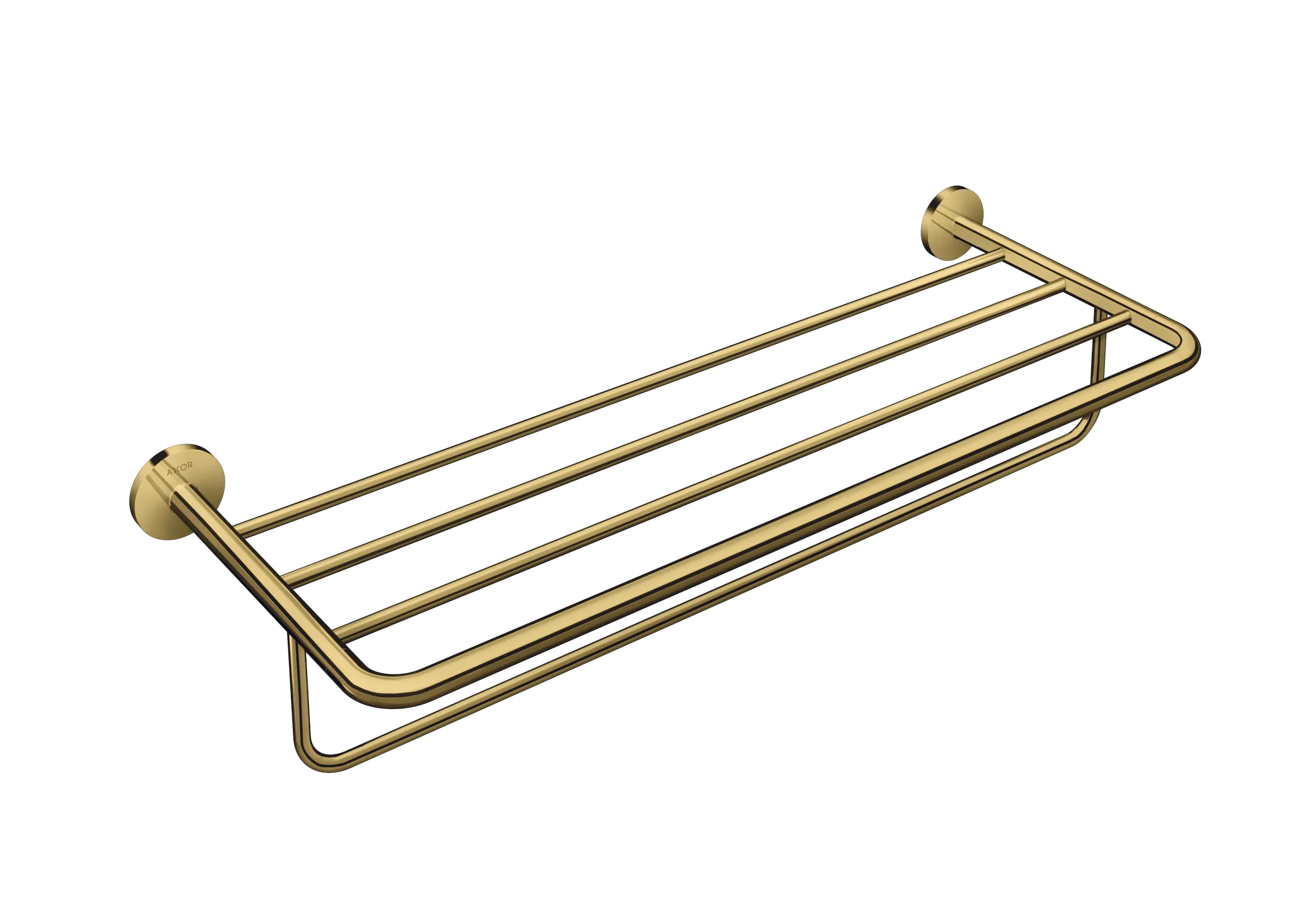 Hansgrohe AXOR Universal Circular Handtuchablage mit Handtuchhalter, Polished Gold Optic