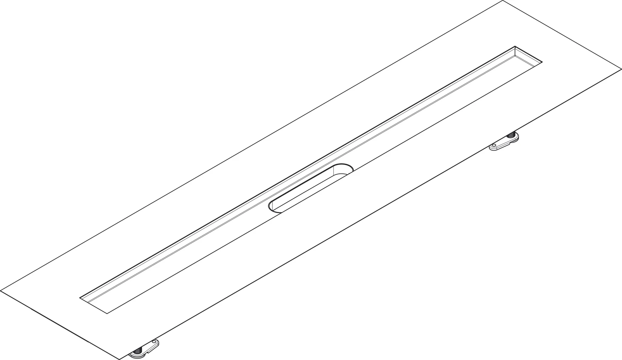 uBox universal Installationsset 1200 mm für befliesbare Duschrinnen