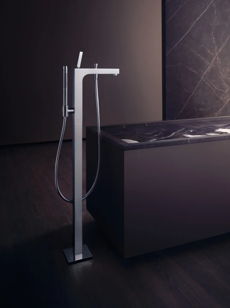 Hansgrohe AXOR Citterio Einhebel-Wannenmischer bodenstehend, Chrom, Ausladung 200 mm, Normalstrahl, Rain/MonoRain, max. Durchfluss 22 l/min