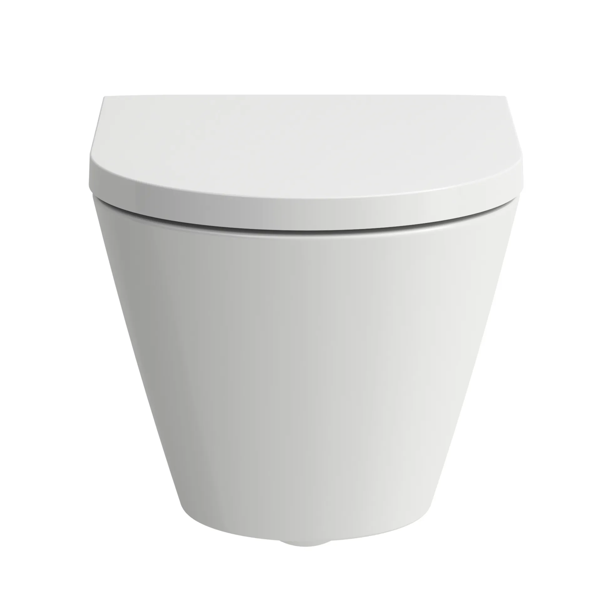 Tiefspül-WC wandhängend+Sitz Kartell Pack 545x370 spülrandlos verdeckte Befestigung, weiß, bestehend aus H8203370000001 Wand-WC und H8913330000001 WC-Sitz mit Absenkautomatik