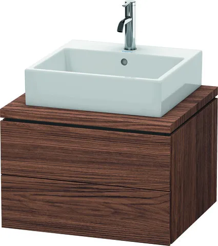 Duravit Waschtischunterschrank wandhängend „L-Cube“ 62 × 40 × 54,7 cm Nussbaum Dunkel Duravit Waschtischunterschrank wandhängend „L-Cube“ 62 × 40 × 54,7 cm Nussbaum Dunkel