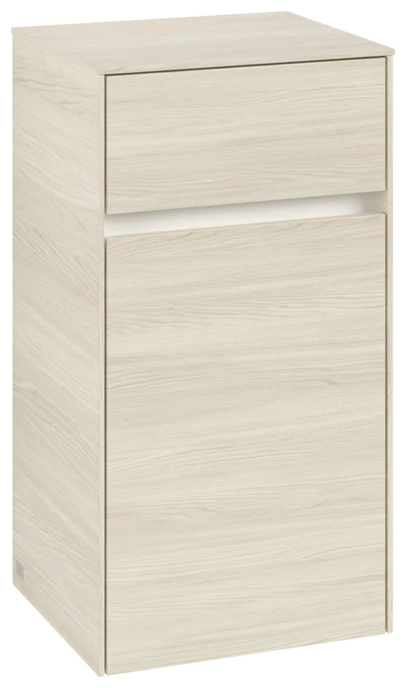 Villeroy & Boch Collaro Seitenschrank C03200, 404x748x349 mm, 1 Tür, 1 Schublade, Anschlag links, White Oak Villeroy & Boch Collaro Seitenschrank C03200, 404x748x349 mm, 1 Tür, 1 Schublade, Anschlag links, White Oak