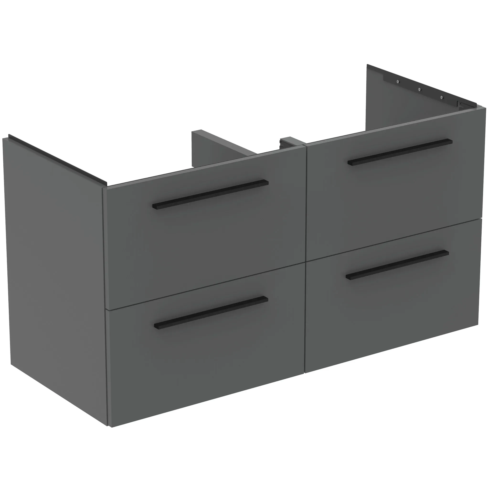 Ideal Standard Waschtischunterschrank „i.lifeB“ 120 × 63 × 50,5 cm Quarzgrau matt