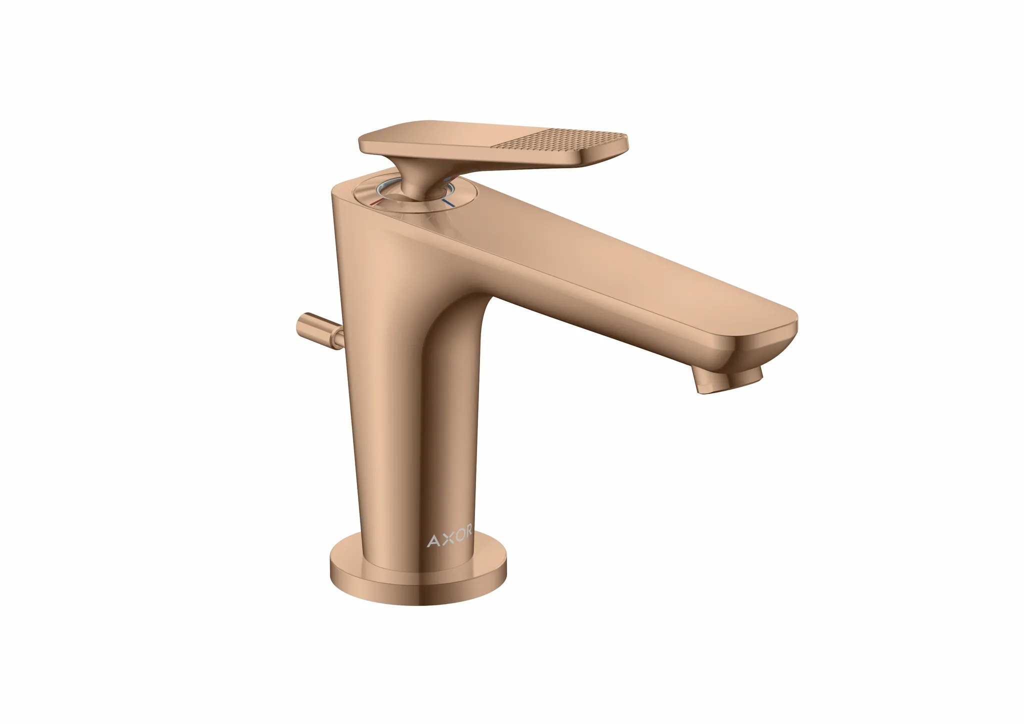 Hansgrohe AXOR Citterio C Einhebel-Waschtischmischer 90 mit Coolstart Cubic cut Polished Red Gold