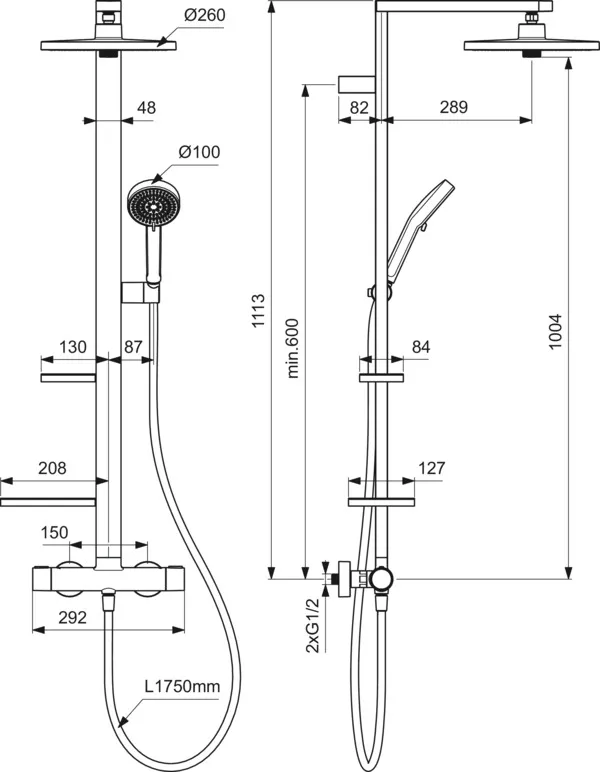 Ideal Standard Duschsystem „Ceratherm Alu“ Ideal Standard Duschsystem „Ceratherm Alu“