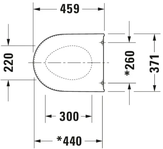 Duravit WC-Sitz „DarlingNew“ 37,1 × 45,9 × 4,2 cm