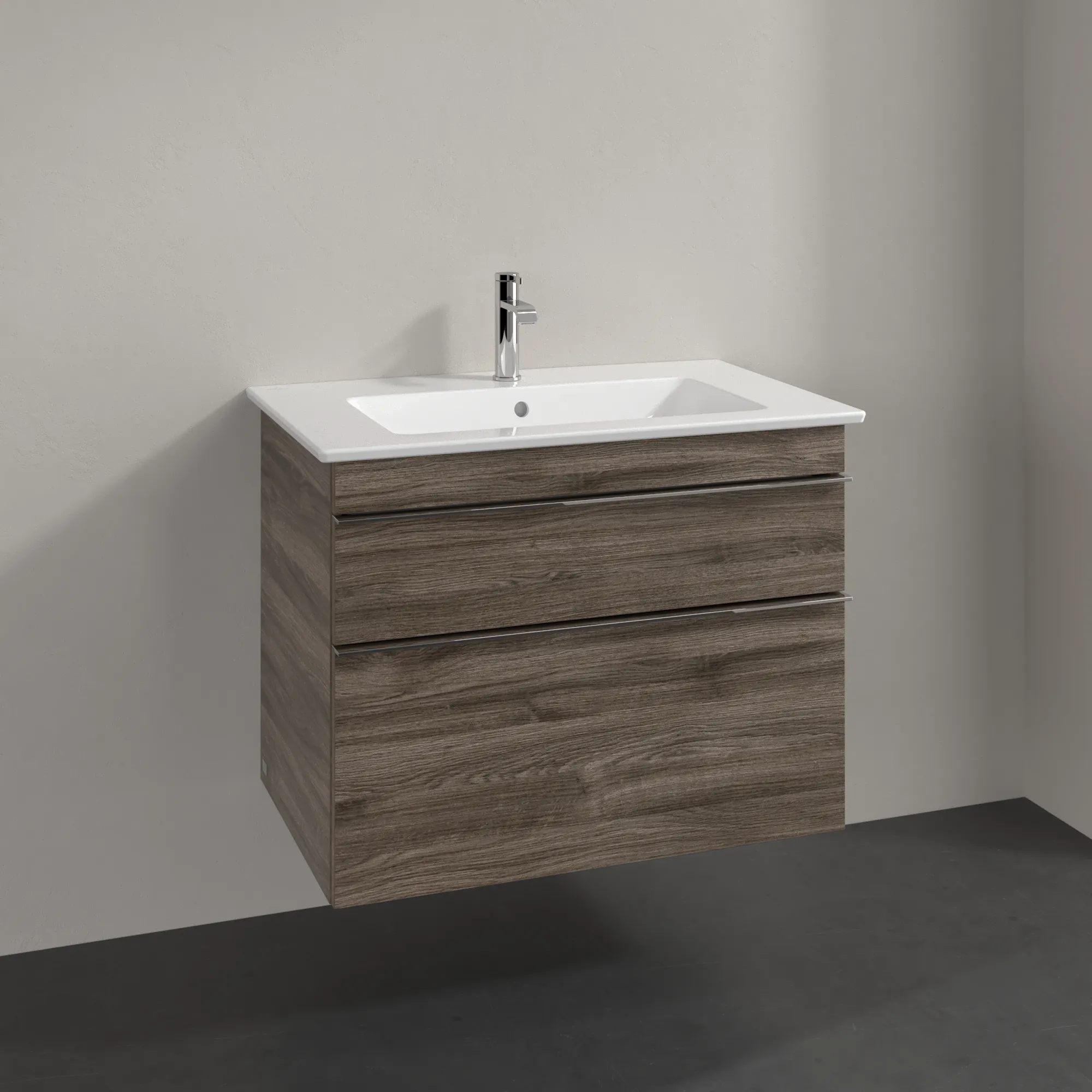 Villeroy & Boch Waschtischunterschrank „Venticello“ für Schrankwaschtisch 753 × 590 × 502 mm Stone Oak, für Becken mittig