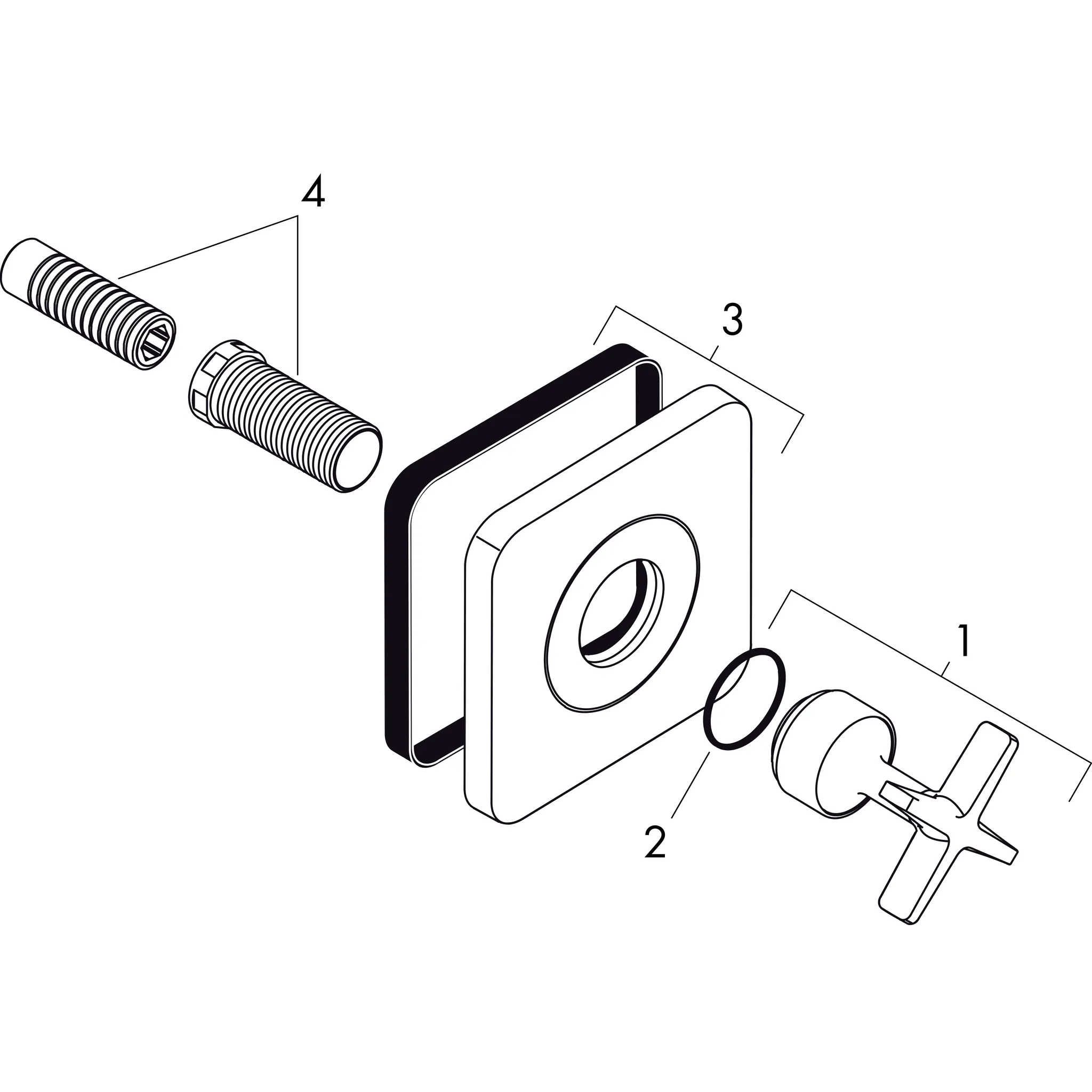 Hansgrohe AXOR Citterio E Absperrventil 120⁄120 Unterputz, Chrom Hansgrohe AXOR Citterio E Absperrventil 120⁄120 Unterputz, Chrom