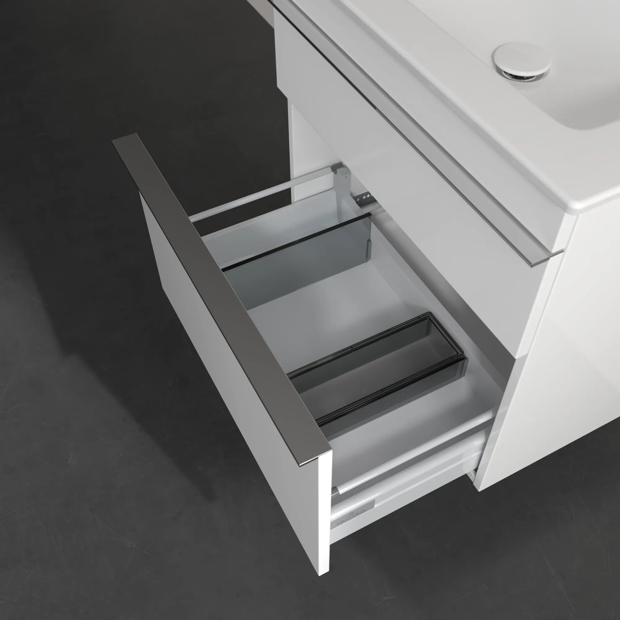 Villeroy & Boch Waschtischunterschrank „Venticello“ für Schrankwaschtisch 603 × 590 × 502 mm Glossy White, für Becken mittig