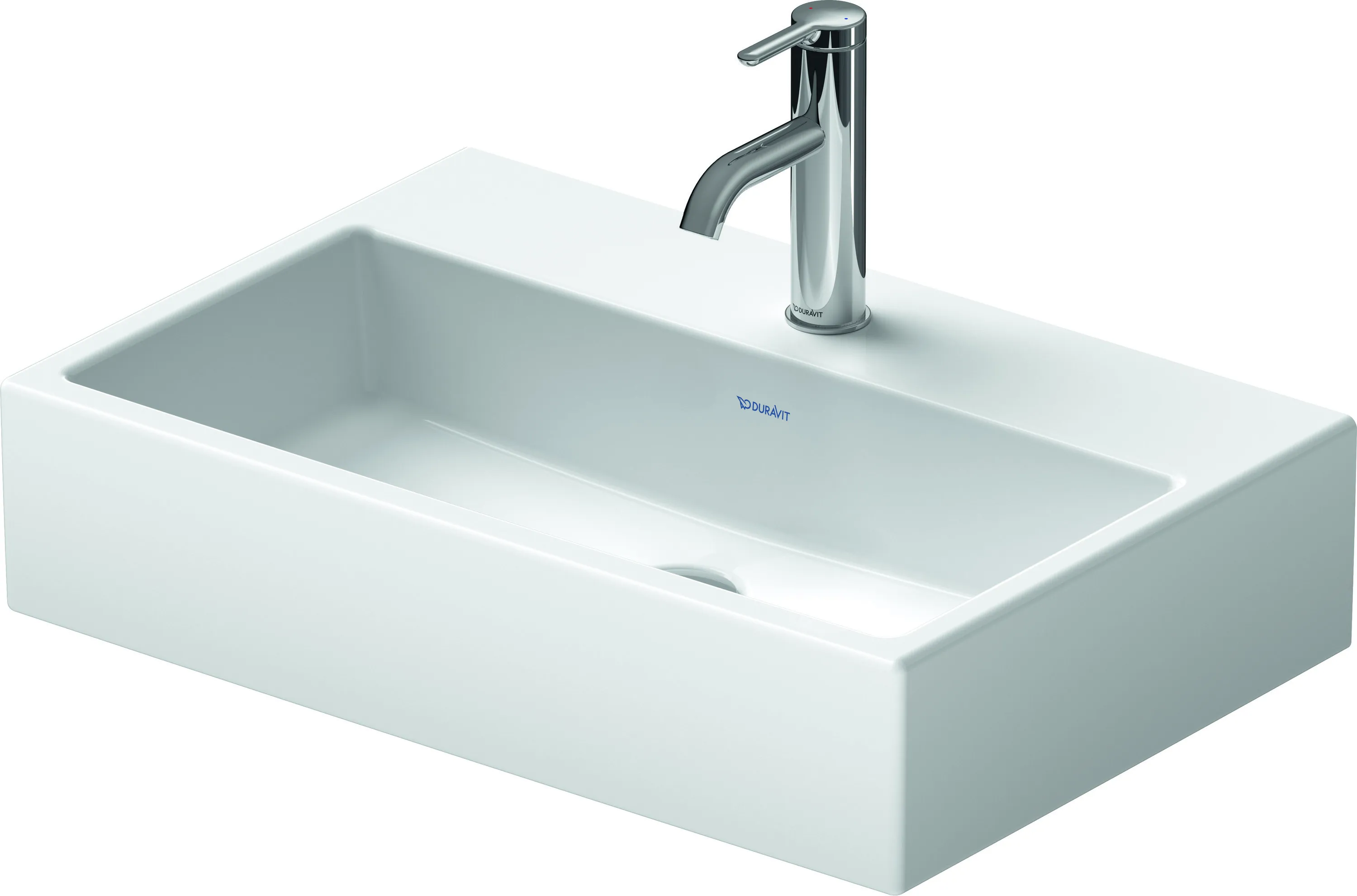 Wandwaschtisch Compact geschliffen „Vero Air“ 60 × 40 × 16 cm, Hahnlochposition mittig Wandwaschtisch Compact geschliffen „Vero Air“ 60 × 40 × 16 cm, Hahnlochposition mittig