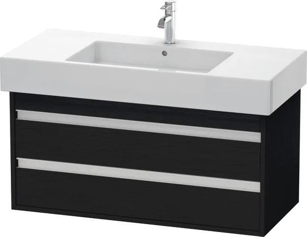 Duravit Waschtischunterschrank wandhängend „Ketho“ 100 × 48 × 45,5 cm Eiche Schwarz