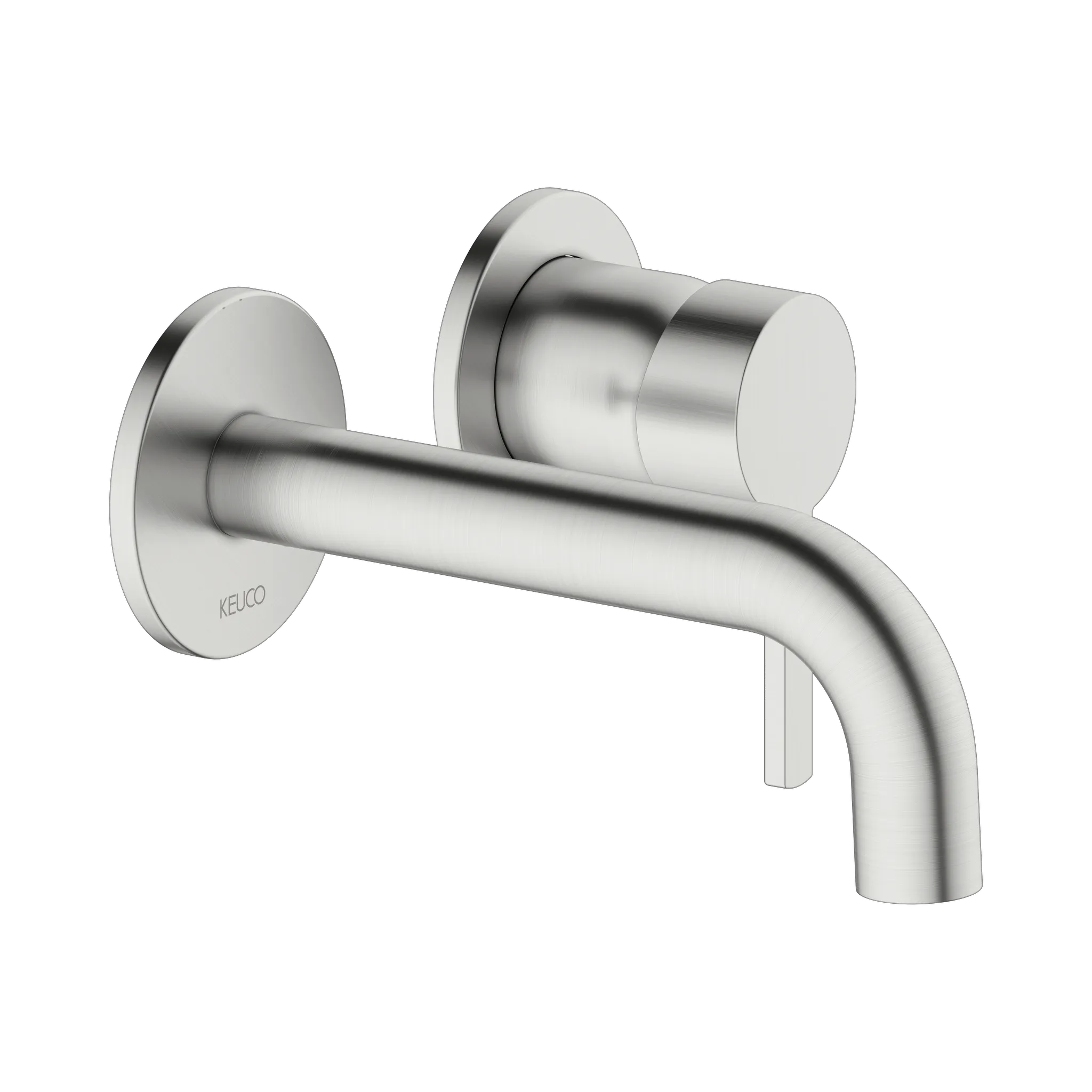 KEUCO PLAN BLUE Einhebel-Waschtischmischer Unterputz 2 Loch für Wandmontage Ausladung 165 mm Edelstahl KEUCO PLAN BLUE Einhebel-Waschtischmischer Unterputz 2 Loch für Wandmontage Ausladung 165 mm Edelstahl