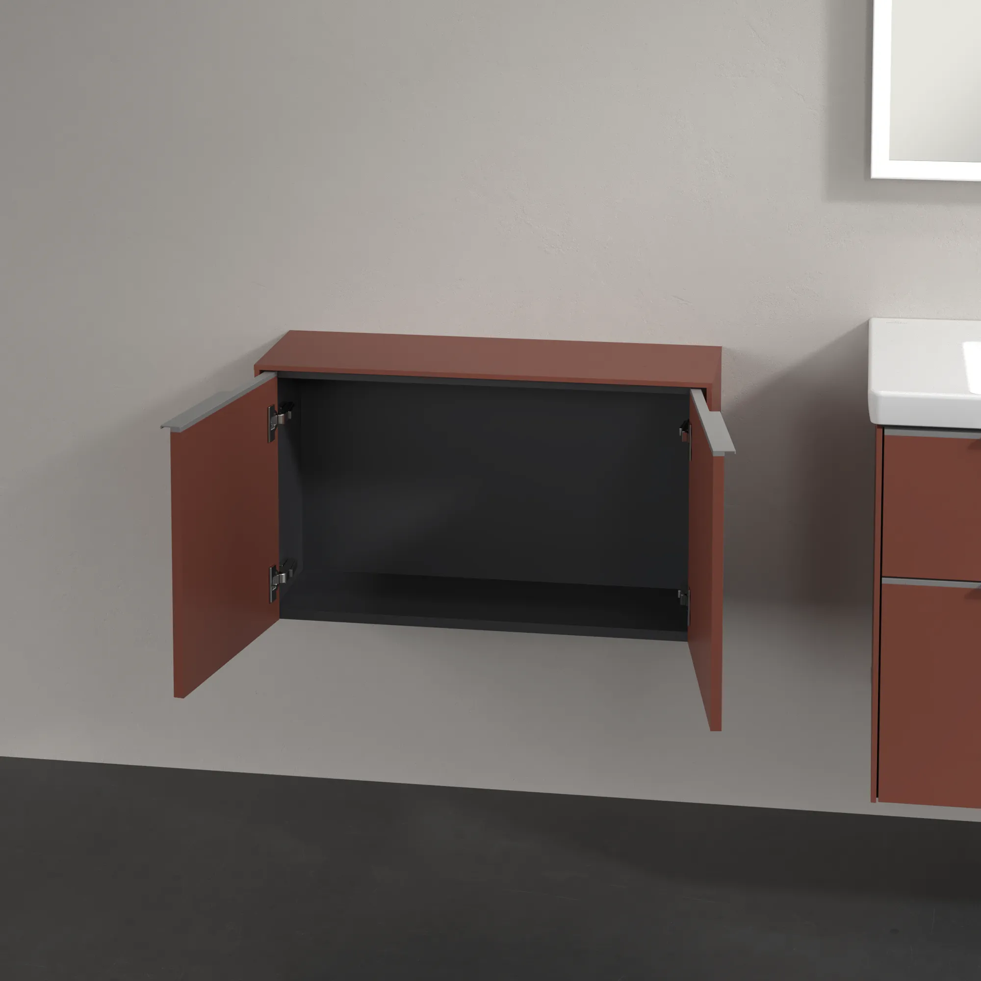 Villeroy & Boch Subway 3.0 Sideboard C60000, 728x423x256mm, Wine Red Villeroy & Boch Subway 3.0 Sideboard C60000, 728x423x256mm, Wine Red