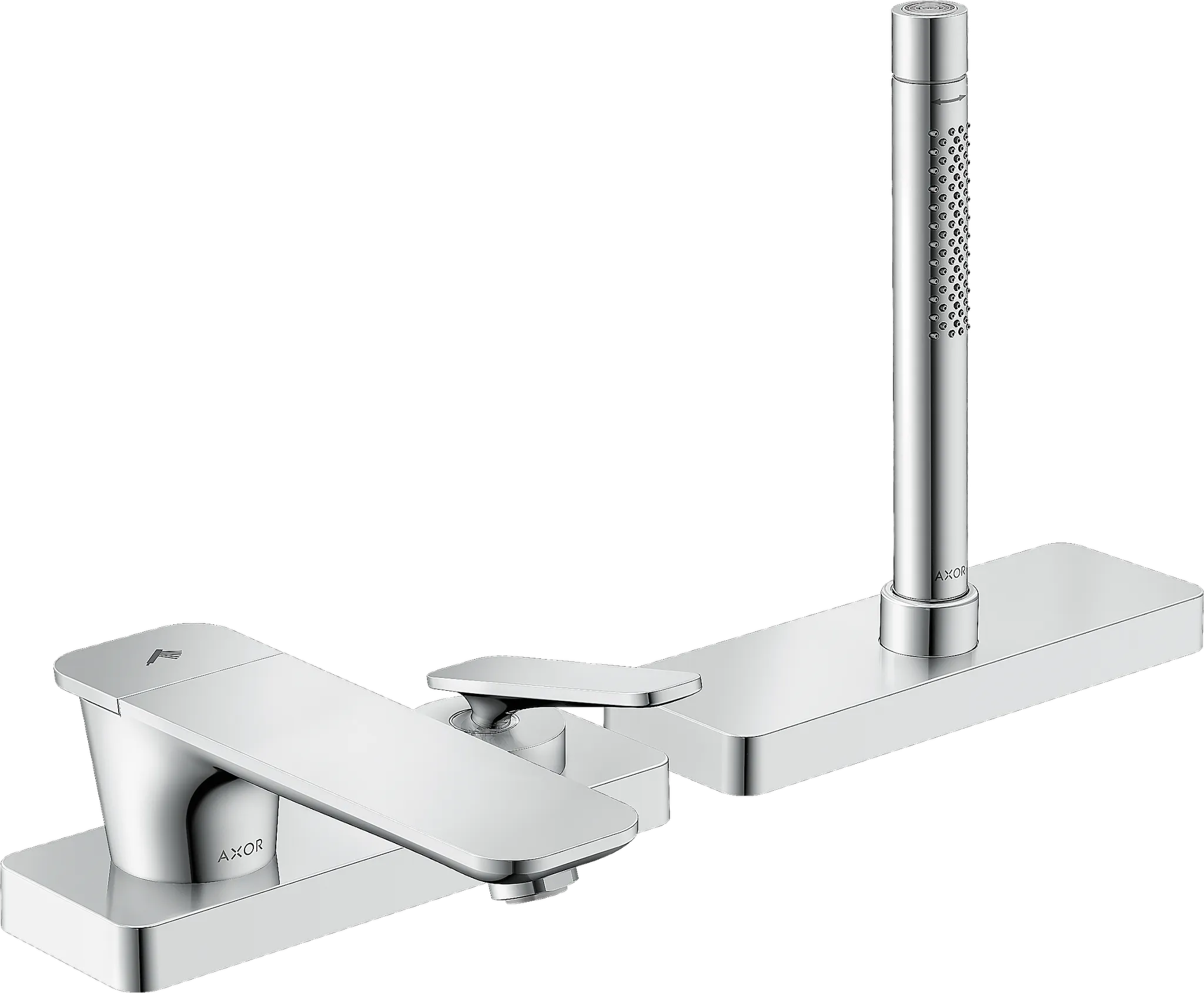 Hansgrohe AXOR Citterio C 3-Loch Einhebel-Wannenrandmischer mit sBox, Chrom Hansgrohe AXOR Citterio C 3-Loch Einhebel-Wannenrandmischer mit sBox, Chrom