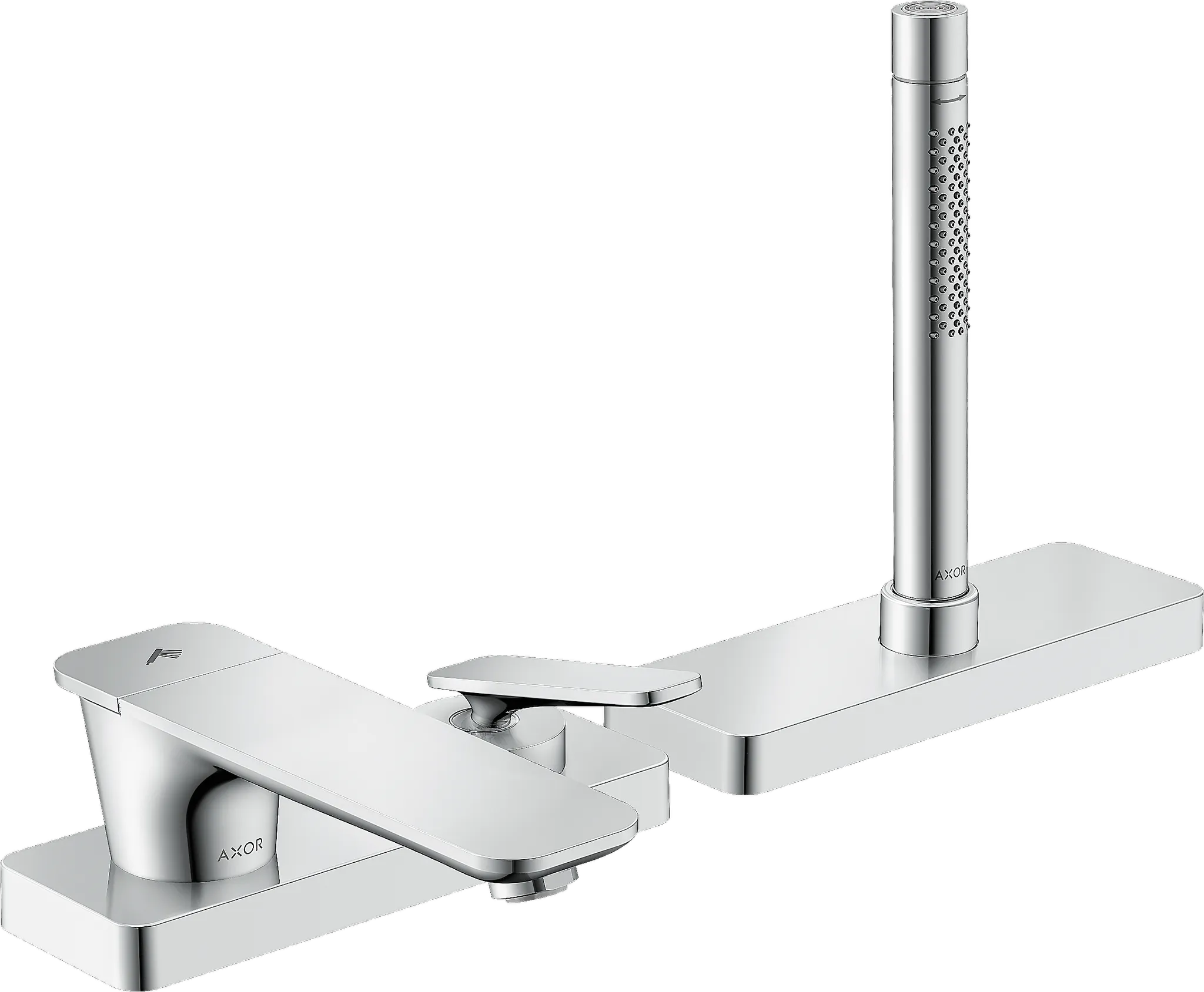 Hansgrohe AXOR Citterio C 3-Loch Einhebel-Wannenrandmischer mit sBox, Chrom Hansgrohe AXOR Citterio C 3-Loch Einhebel-Wannenrandmischer mit sBox, Chrom