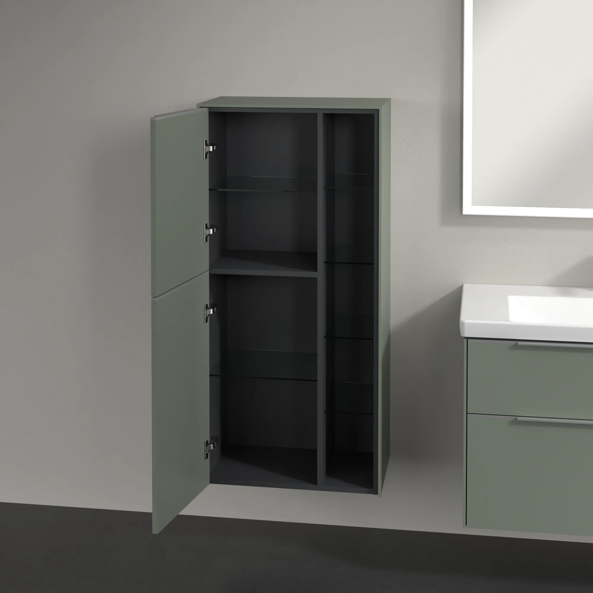 Villeroy & Boch Subway 3.0 Mittelschrank C59800, 574x1200x362mm, Soft Green