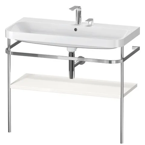 Duravit Waschtischunterschrank c-shaped Set mit Metallkonsole „Happy D.2 Plus“ 97,5 × 85 × 49 cm Duravit Waschtischunterschrank c-shaped Set mit Metallkonsole „Happy D.2 Plus“ 97,5 × 85 × 49 cm