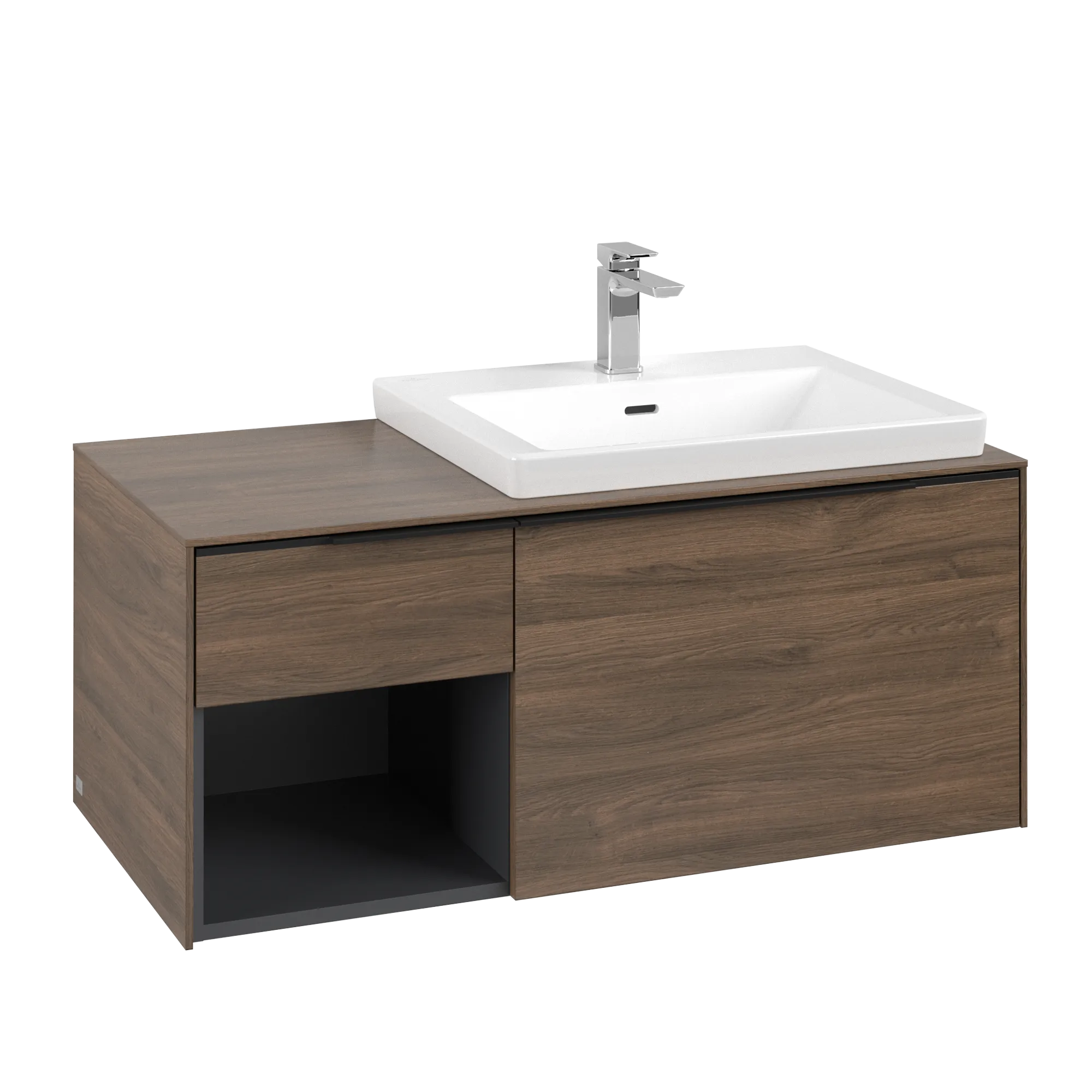 Villeroy & Boch Subway 3.0 Waschbeckenunterschrank C57101, 1001x423x516 mm, Holz, Eckig