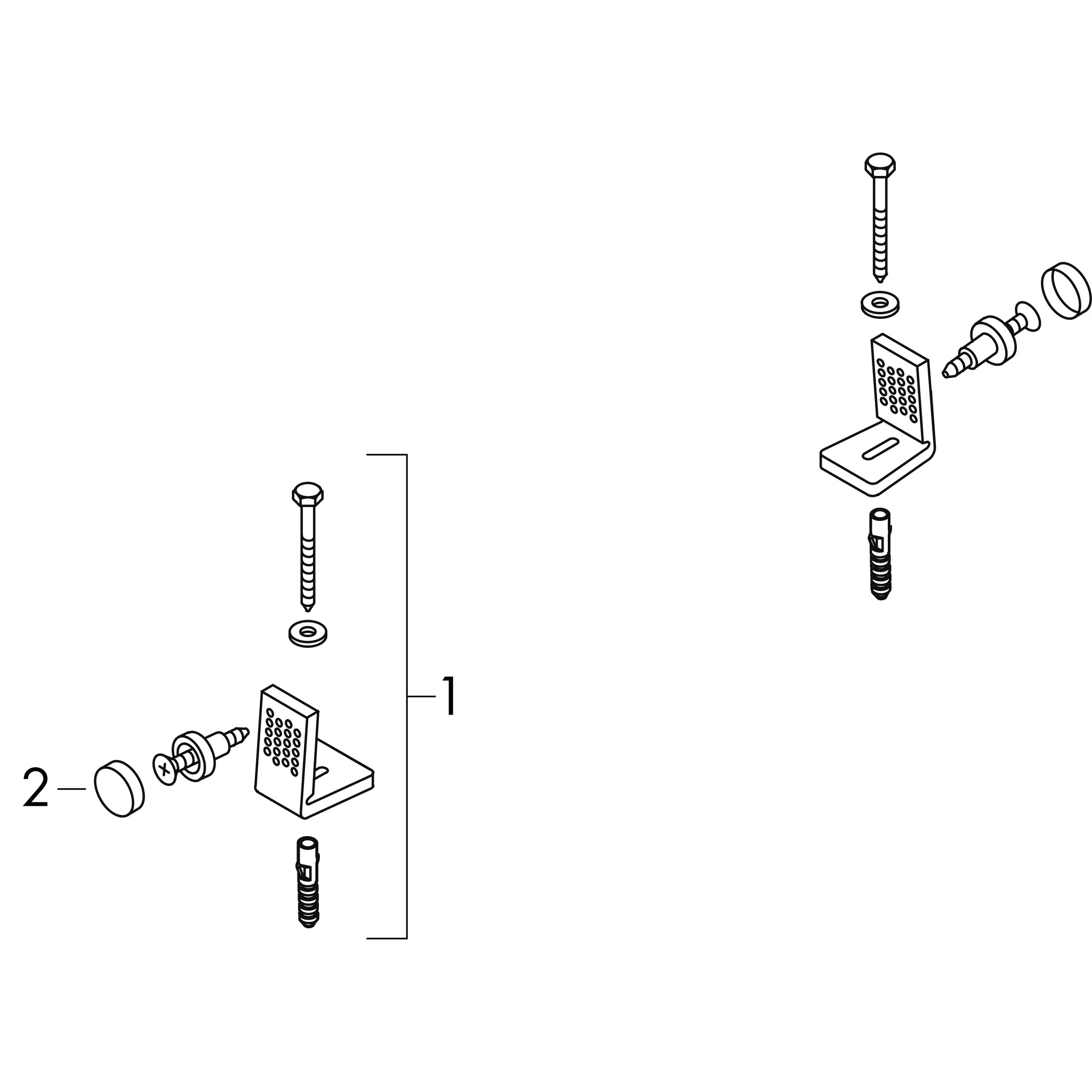 WC „EluPura Original Q“, Befestigung verdeckt WC „EluPura Original Q“, Befestigung verdeckt