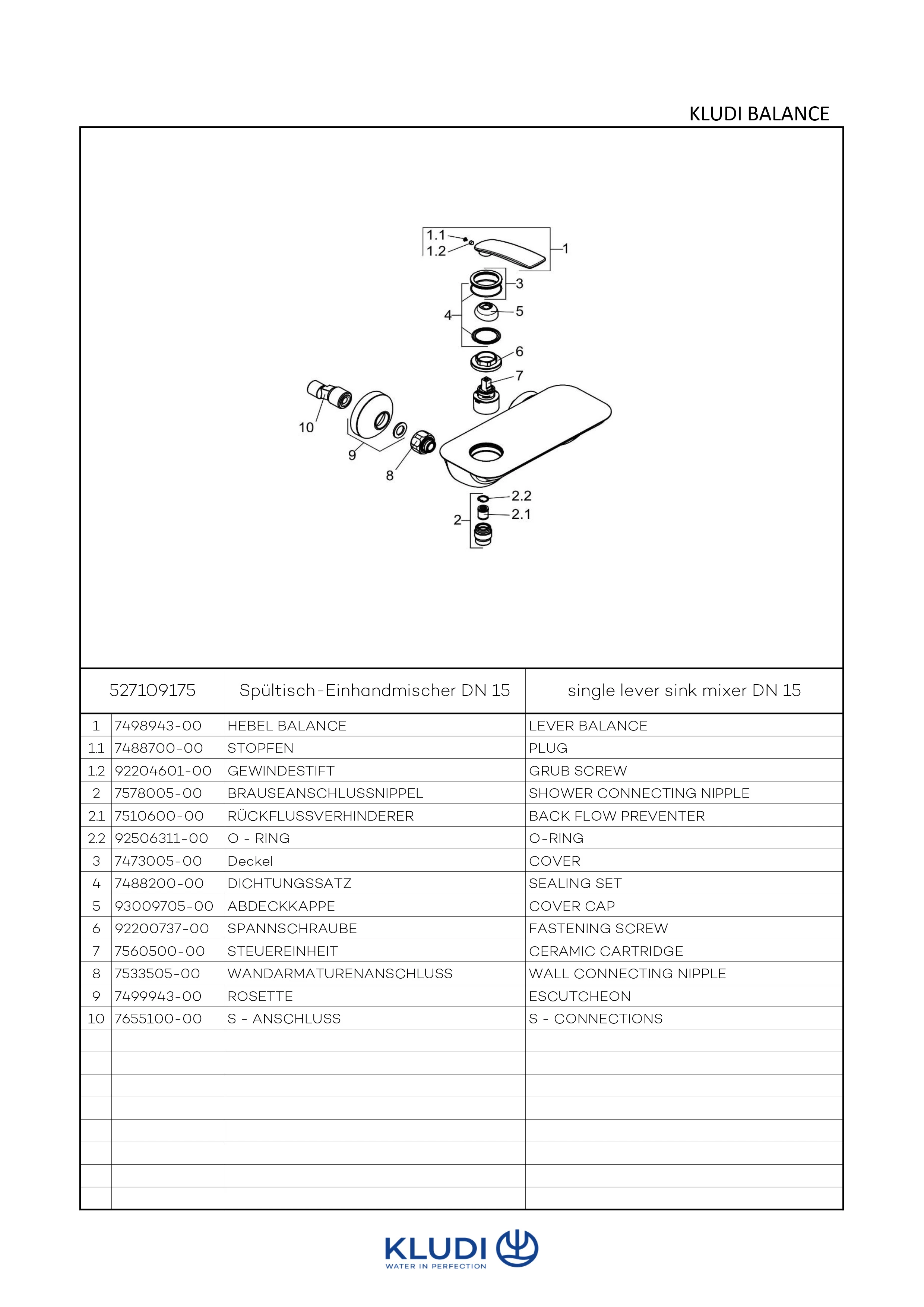 BALANCE BrauseEHM weiß/chrom BALANCE BrauseEHM weiß/chrom