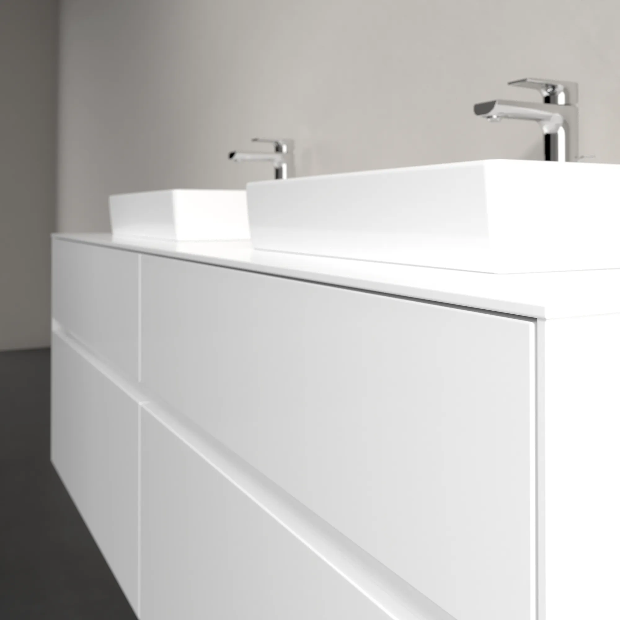 Villeroy & Boch Collaro Waschbeckenunterschrank C02100 1600x548x500mm Glossy White