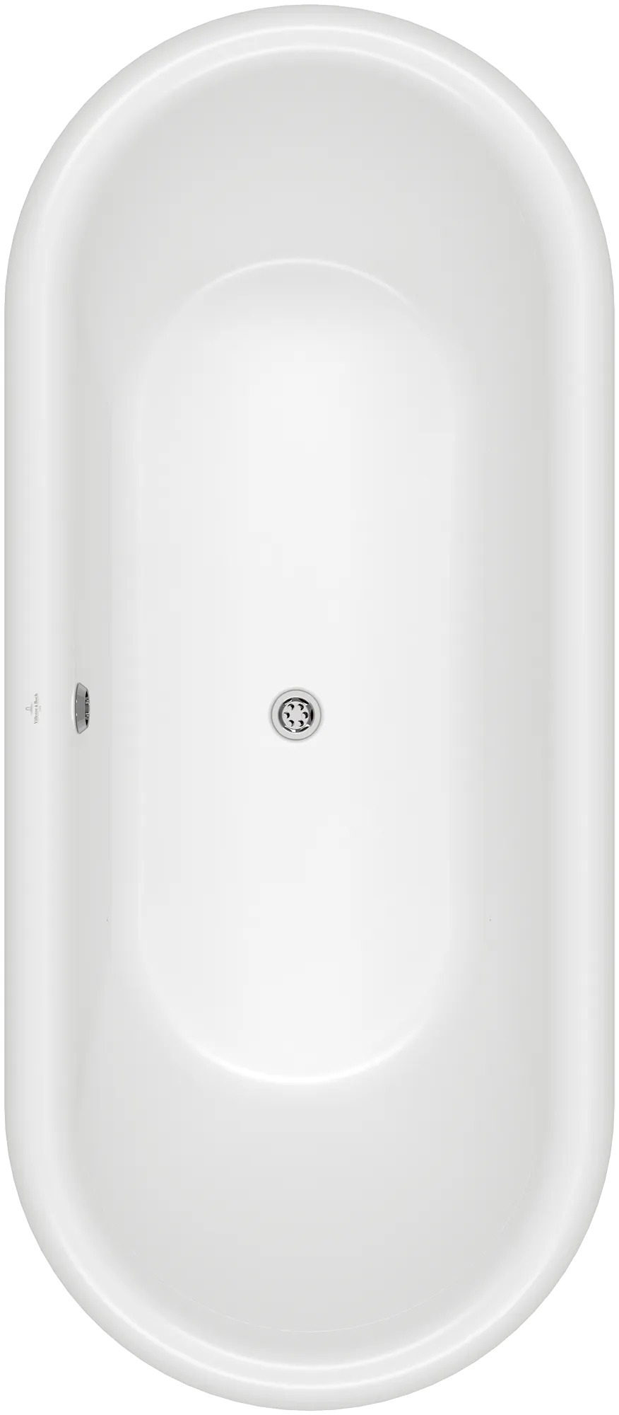Villeroy & Boch Badewanne „Hommage“ freistehend oval 177,1 × 77,1 cm, Mittelablauf in Stone White Villeroy & Boch Badewanne „Hommage“ freistehend oval 177,1 × 77,1 cm, Mittelablauf in Stone White