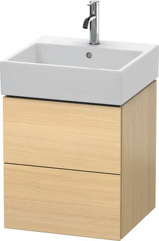 Duravit Waschtischunterschrank wandhängend „L-Cube“ 48,4 × 54,4 × 45,9 cm Mediterrane Eiche