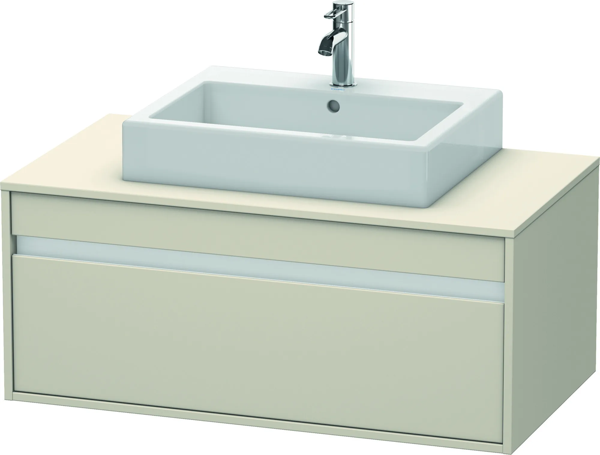 Duravit Waschtischunterschrank wandhängend „Ketho“ 100 × 42,6 × 55 cm Taupe Matt Duravit Waschtischunterschrank wandhängend „Ketho“ 100 × 42,6 × 55 cm Taupe Matt