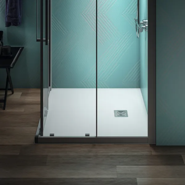 Ideal Standard Quadrat-Brausewanne Ultra Flat S +, Carraraweiß, 1000x1000 mm, Ablauf 25 cm Mitte/Seite, 30 mm Höhe Ideal Standard Quadrat-Brausewanne Ultra Flat S +, Carraraweiß, 1000x1000 mm, Ablauf 25 cm Mitte/Seite, 30 mm Höhe
