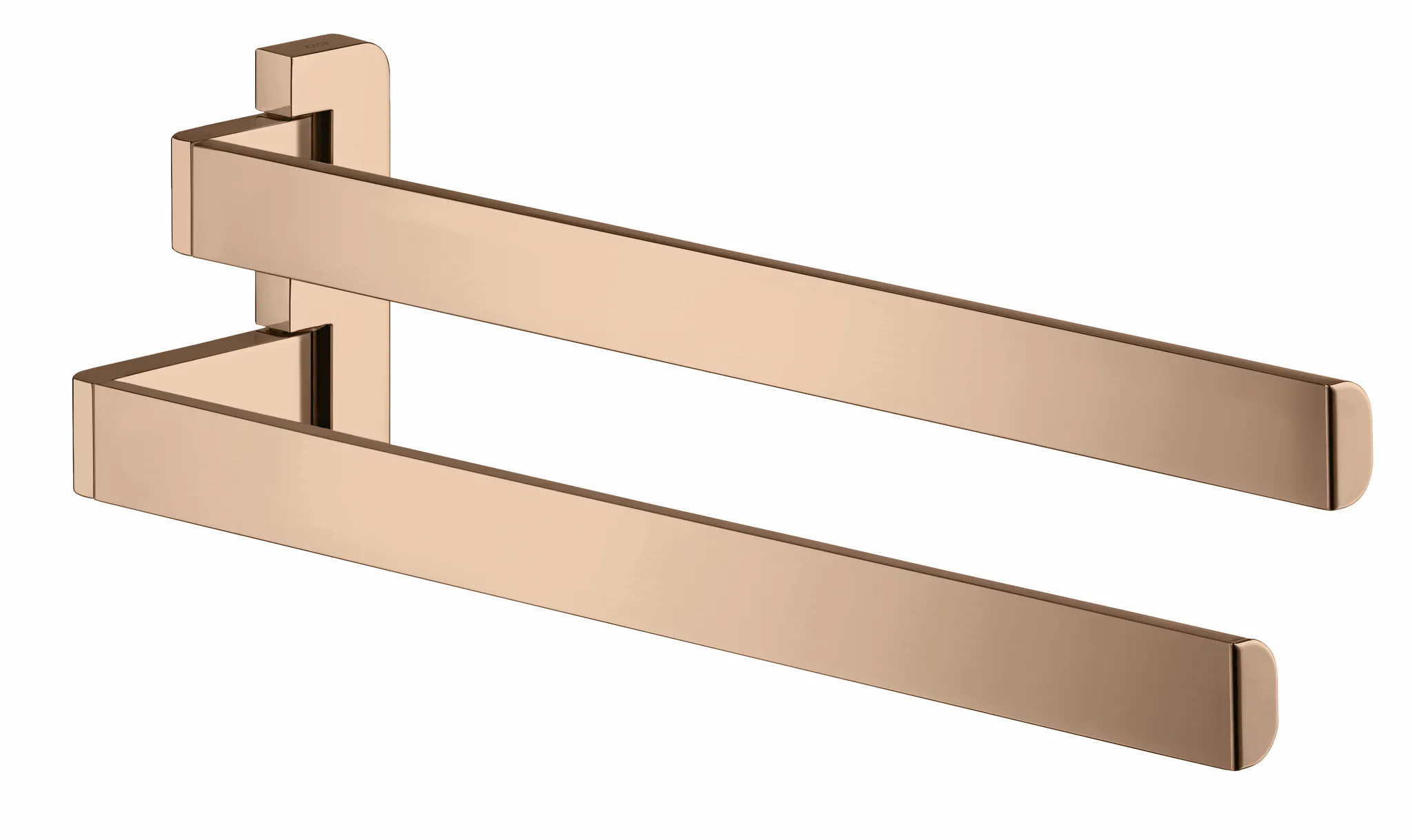 Hansgrohe AXOR Universal Softsquare Handtuchhalter zweiarmig, Polished Red Gold Hansgrohe AXOR Universal Softsquare Handtuchhalter zweiarmig, Polished Red Gold