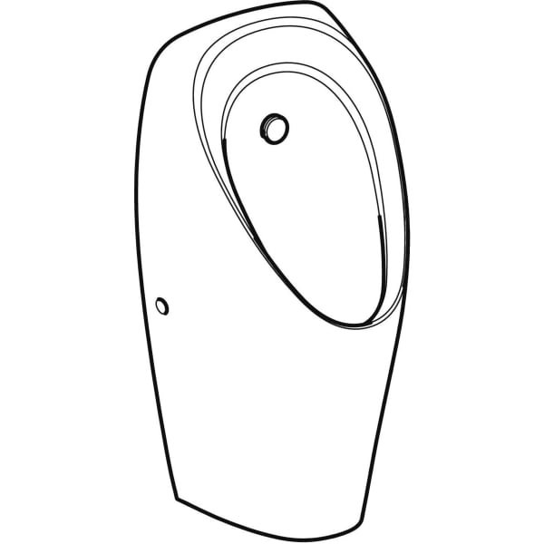 Urinal „Tamina“, Zulauf von oben, ohne Zielobjekt Urinal „Tamina“, Zulauf von oben, ohne Zielobjekt