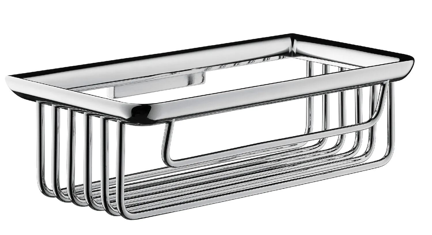 emco Eck-Schwammkorb „system 2“, Befestigung verdeckt, Form rechteckig 20 × 10,4 × 6 cm in chrom